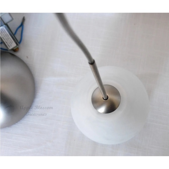 Bead Lighting 1XC-719819-SN LV Karli Pendant-Dome Canopy-Carrera Glass-Sat Nicke - Picture 5 of 8